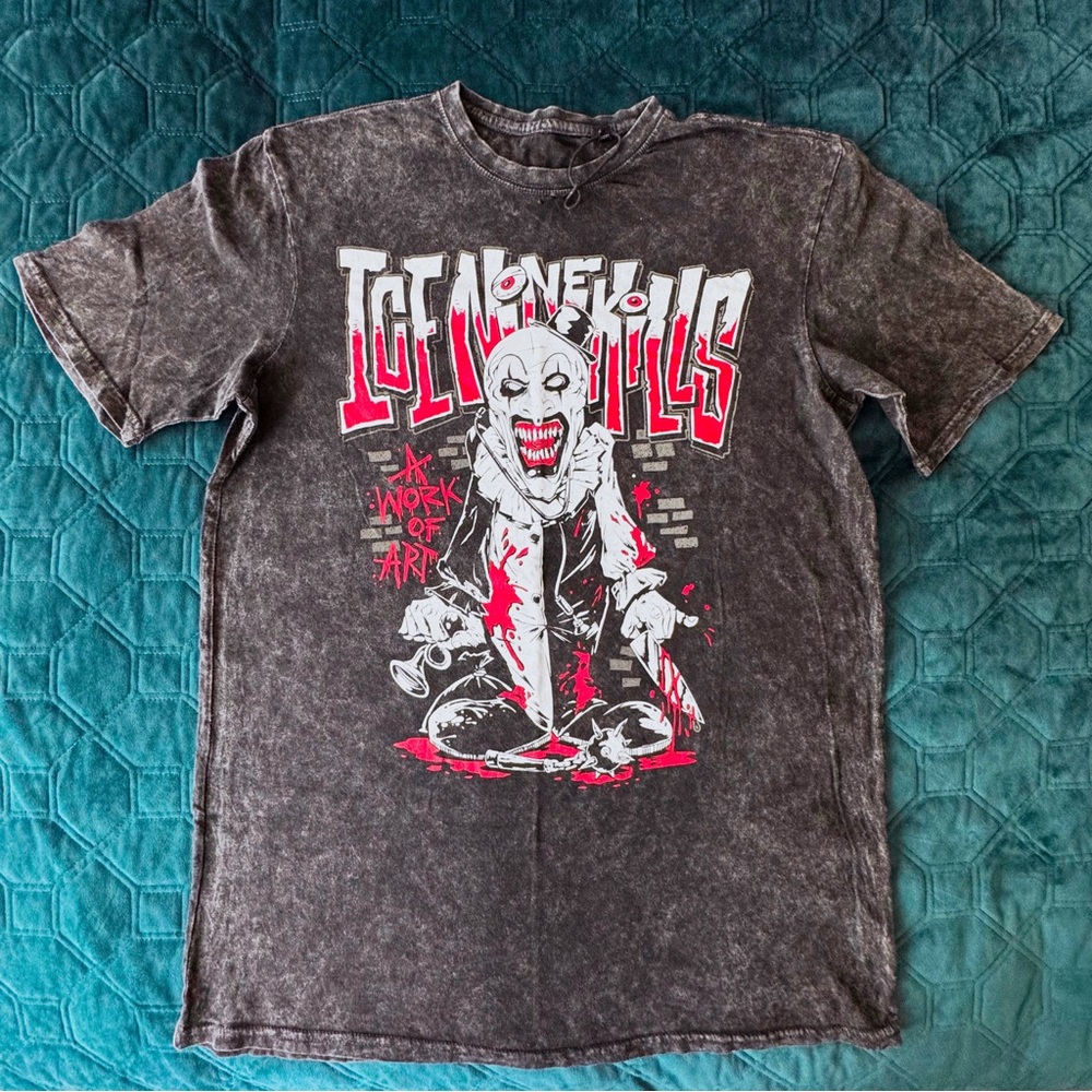nwt terrifier x ice nine kills work of art (the clown) tee shirt S sold out!